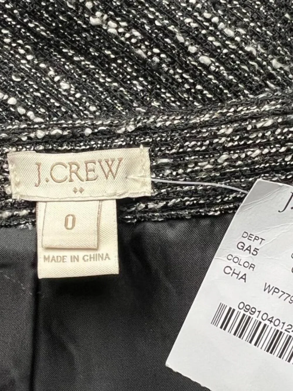 J.Crew Women's Metallic Tweed Fit & Flare Skirt | NWT | Size 0
